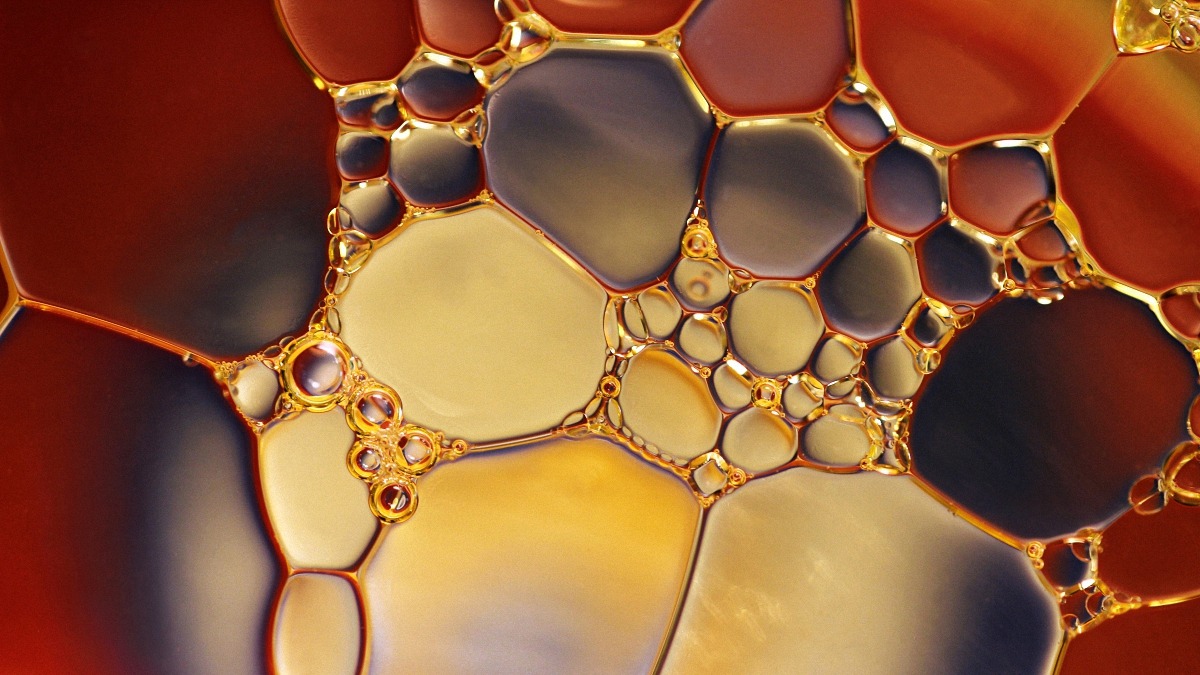 close up image of cbd oil tincture bubbles