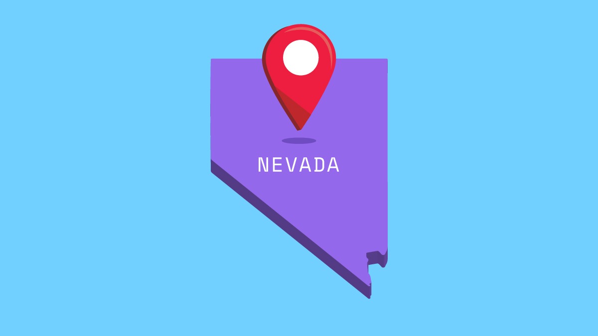 illustration of nevada map