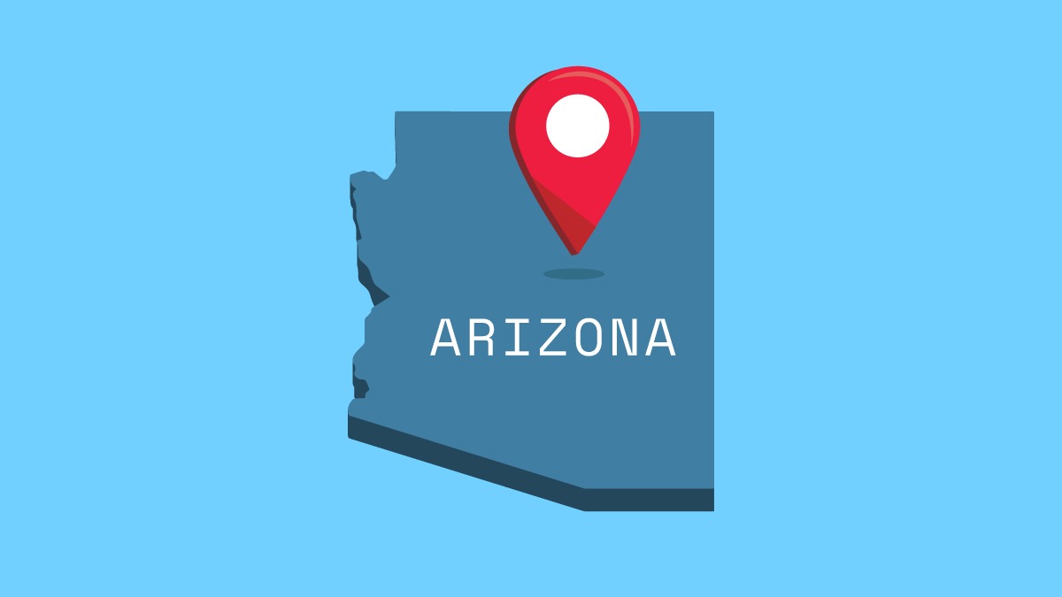 illustration of Arizona map