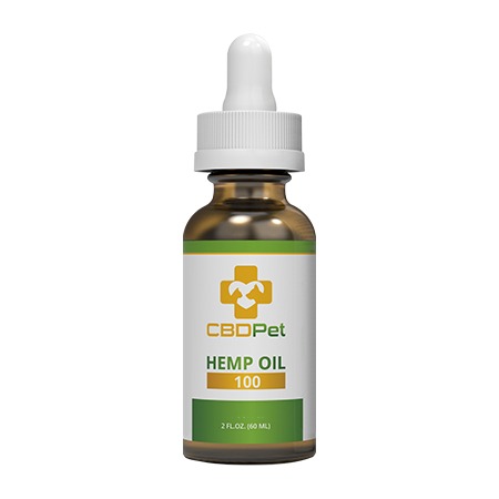 CBDPure pet oil on white background