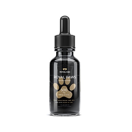 Royal CBD 500mg pet oil on white background