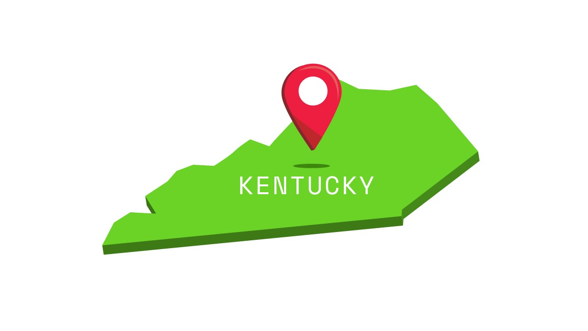 Illustration of Kentucky Map