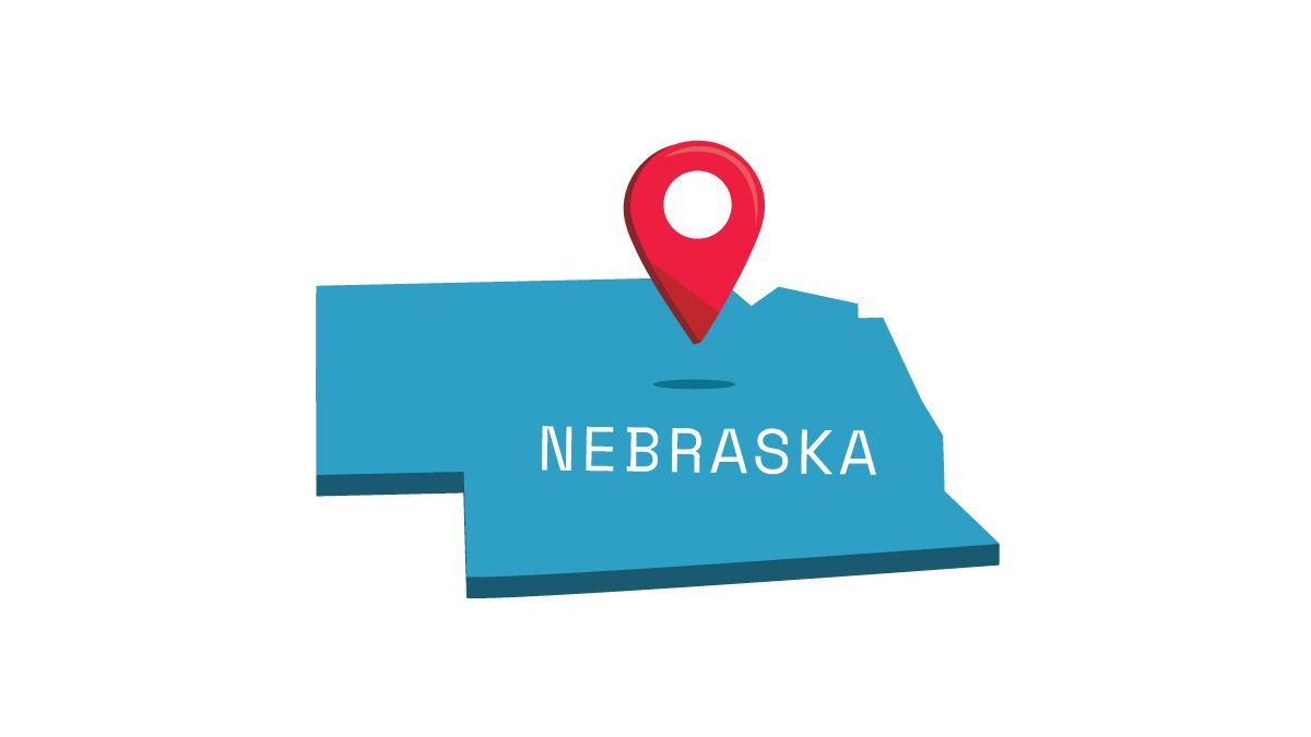 Illustration of Nebraska map