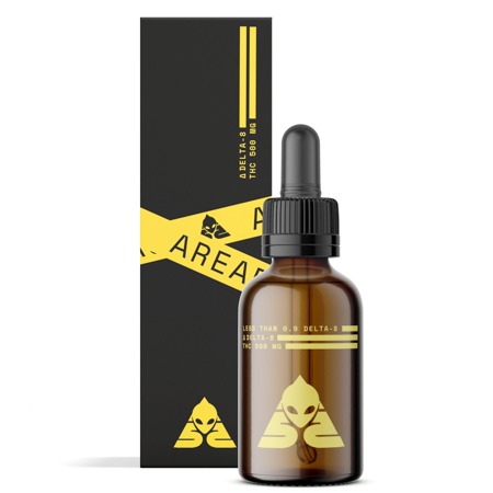 Area 52 Delta 8 THC Tincture - 1200mg vanilla flavor