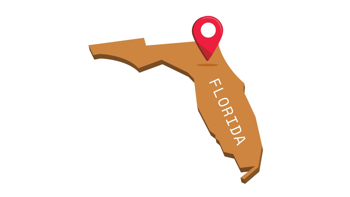 Illustration of Florida map