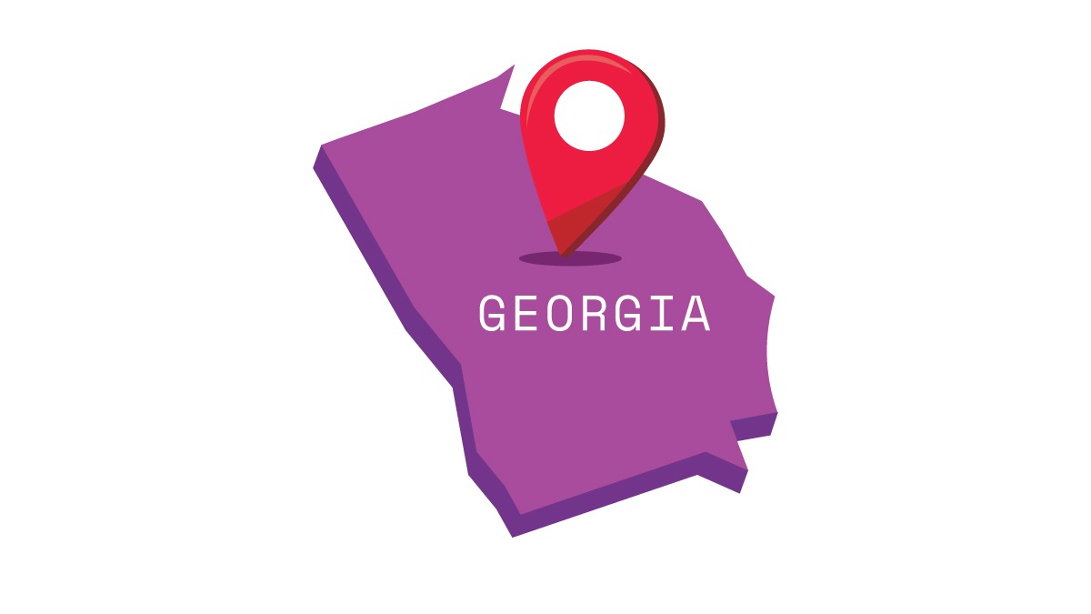 Illustration of Georgia map