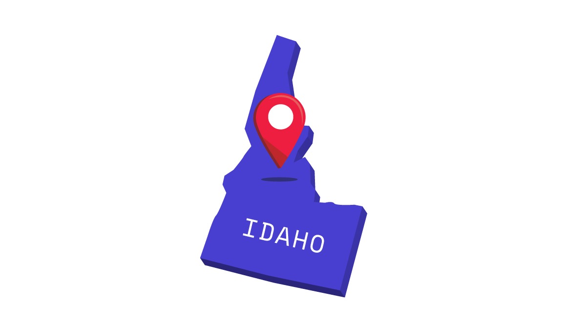 Illustration of Idaho map