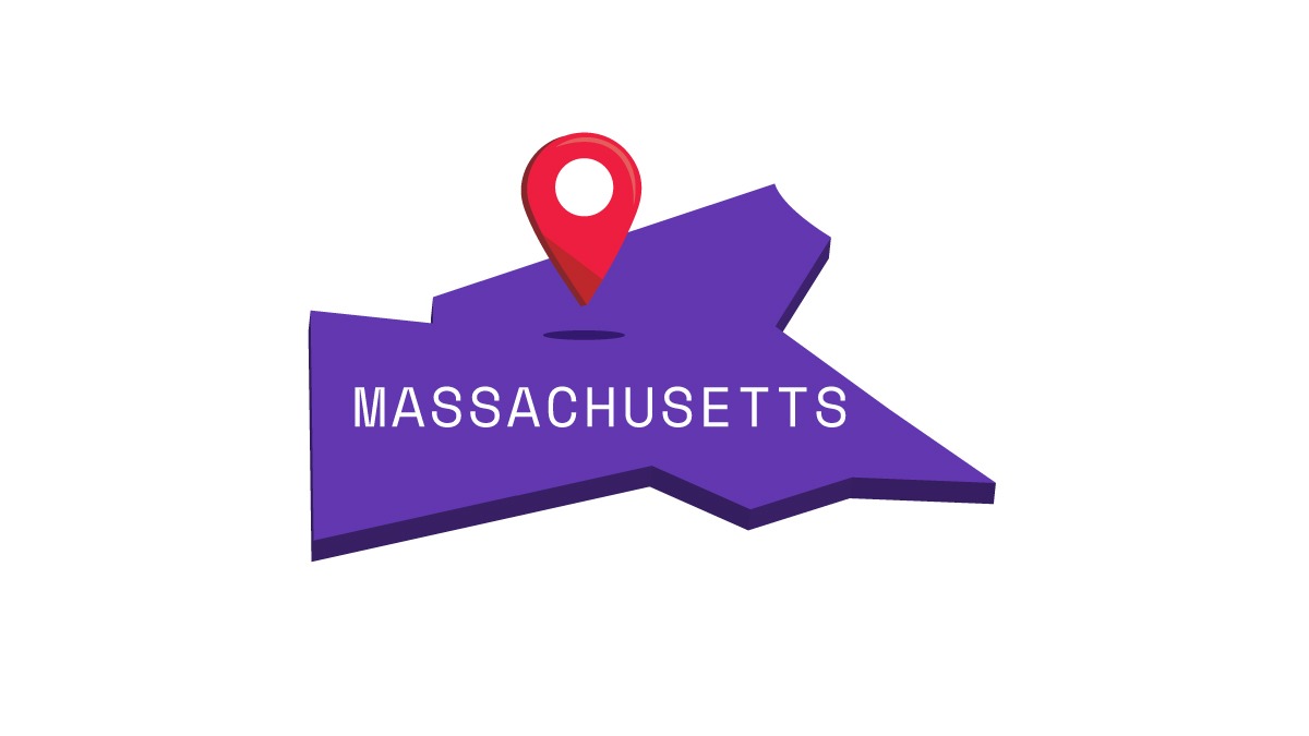 Illustration of Massachusetts map
