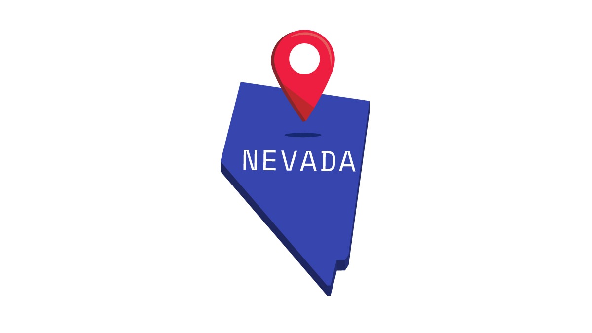 Illustration of Nevada map