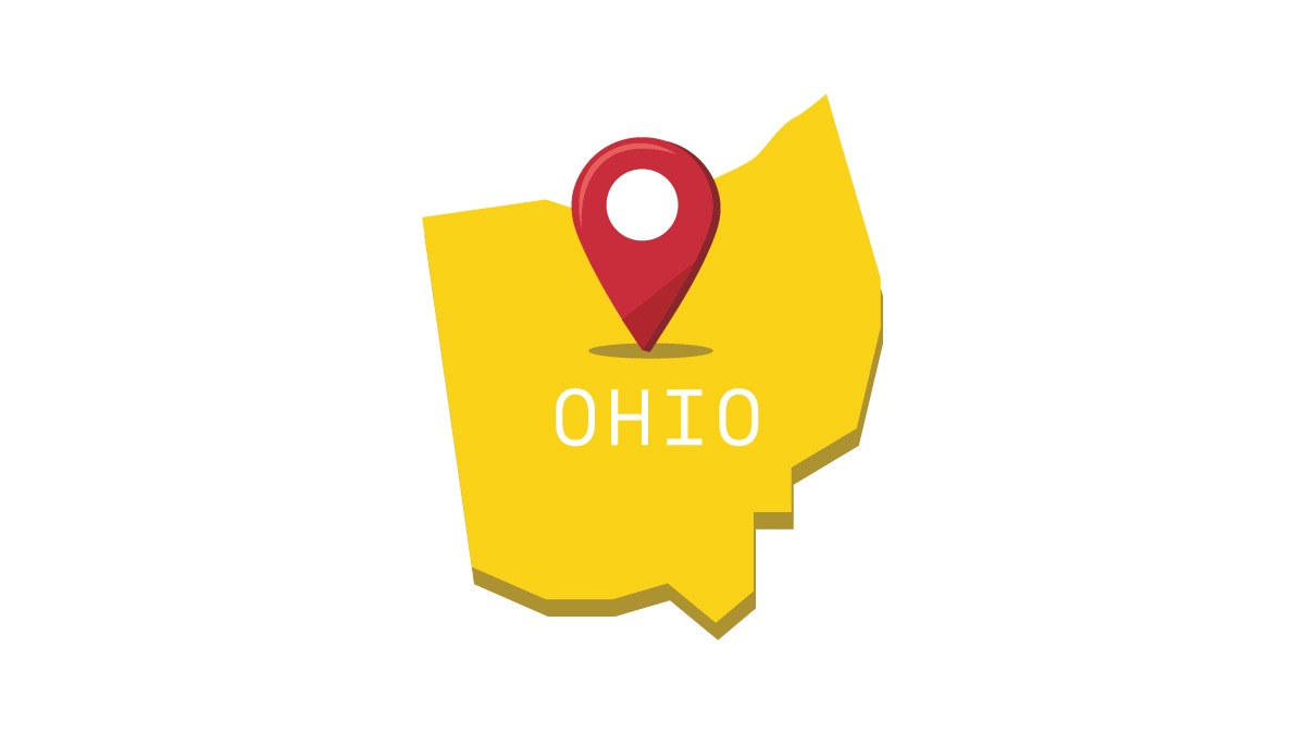 Illustration of Ohio map