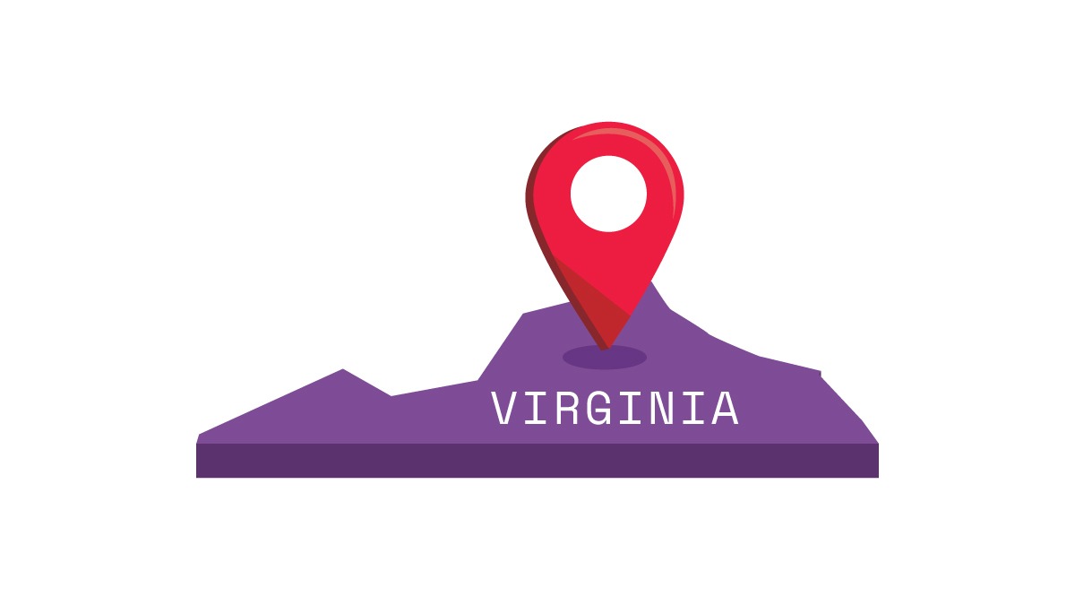 Illustration of Virginia Map