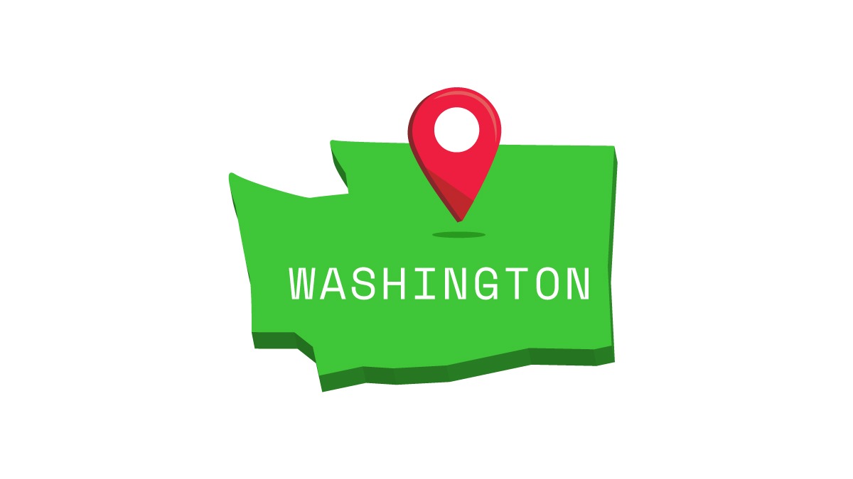 Illustration of Washington State map